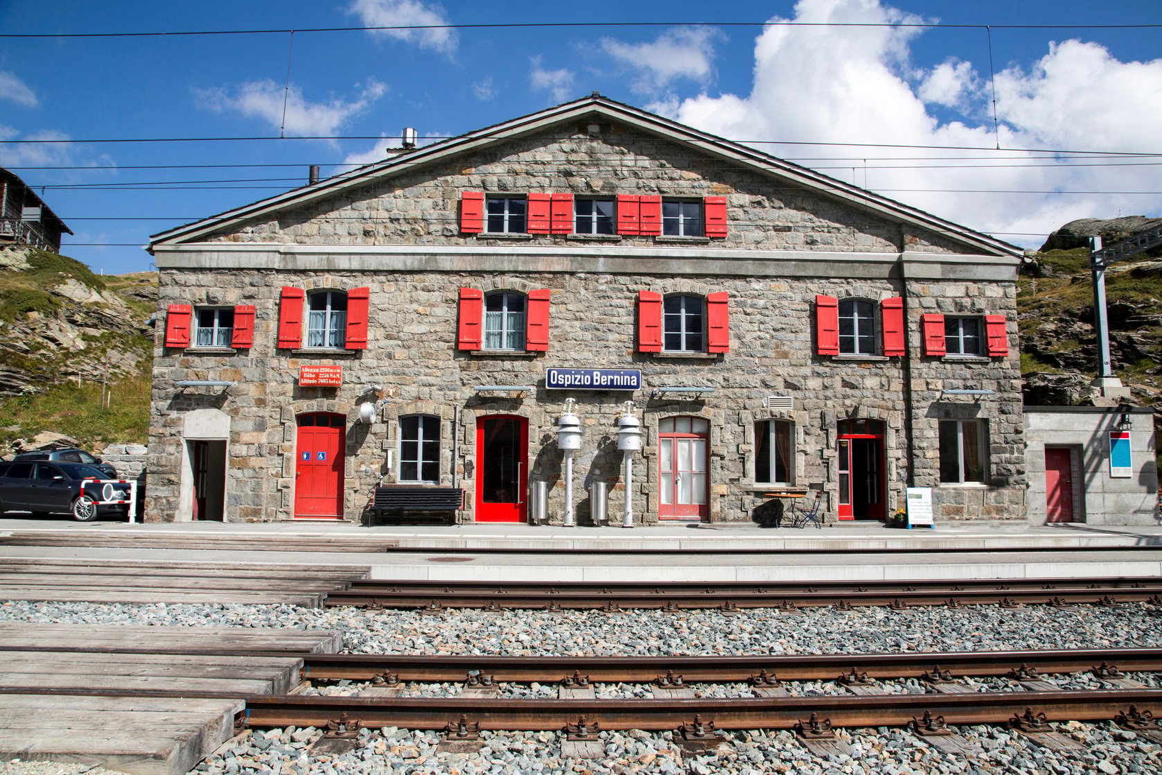 The Glacier Express: Switzerland - train station